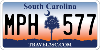 SC license plate MPH577