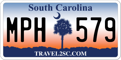 SC license plate MPH579