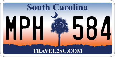 SC license plate MPH584
