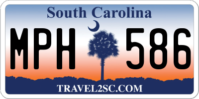 SC license plate MPH586