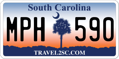 SC license plate MPH590