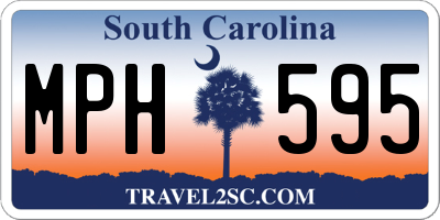 SC license plate MPH595