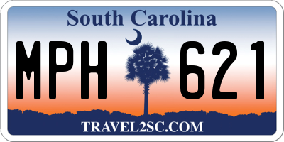 SC license plate MPH621