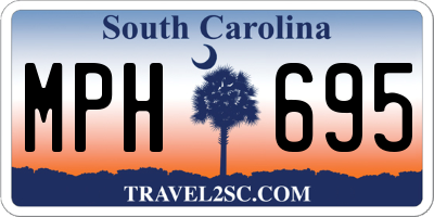 SC license plate MPH695