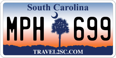 SC license plate MPH699