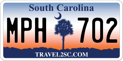 SC license plate MPH702