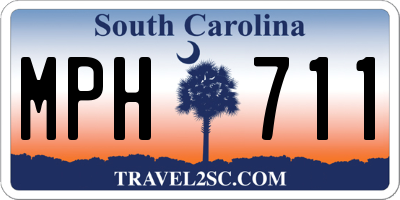 SC license plate MPH711