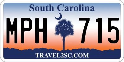 SC license plate MPH715