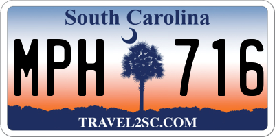 SC license plate MPH716
