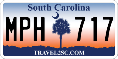 SC license plate MPH717