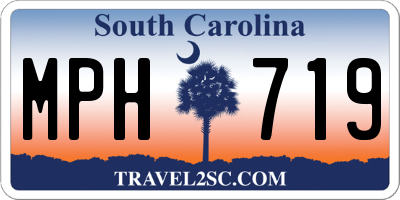 SC license plate MPH719