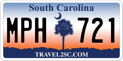 SC license plate MPH721