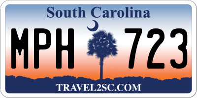 SC license plate MPH723