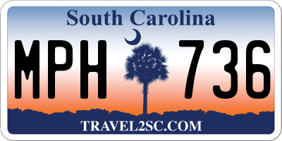 SC license plate MPH736