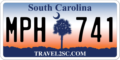 SC license plate MPH741