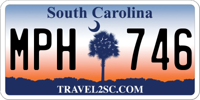 SC license plate MPH746
