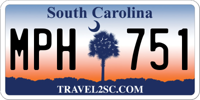 SC license plate MPH751