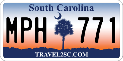 SC license plate MPH771