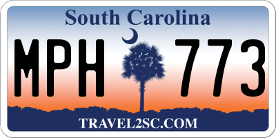SC license plate MPH773