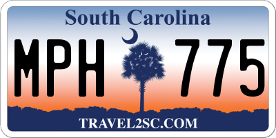 SC license plate MPH775