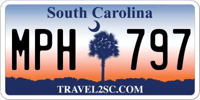 SC license plate MPH797