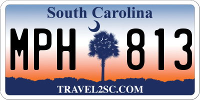 SC license plate MPH813