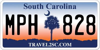 SC license plate MPH828