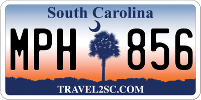 SC license plate MPH856