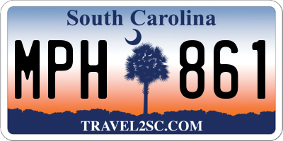 SC license plate MPH861