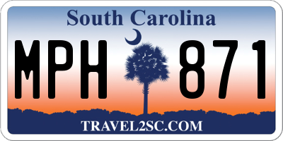 SC license plate MPH871