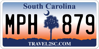 SC license plate MPH879