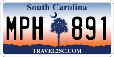 SC license plate MPH891