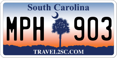 SC license plate MPH903
