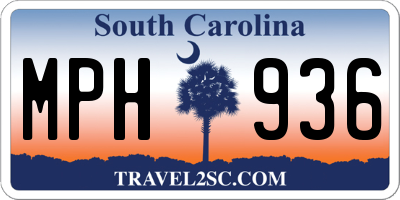 SC license plate MPH936
