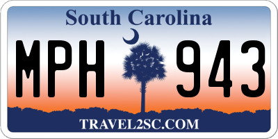 SC license plate MPH943