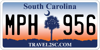 SC license plate MPH956