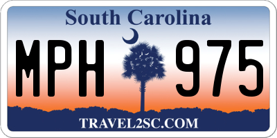 SC license plate MPH975