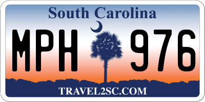 SC license plate MPH976