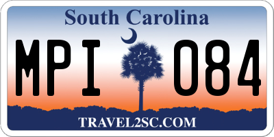 SC license plate MPI084