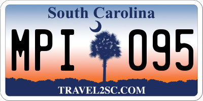 SC license plate MPI095
