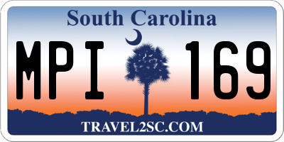 SC license plate MPI169