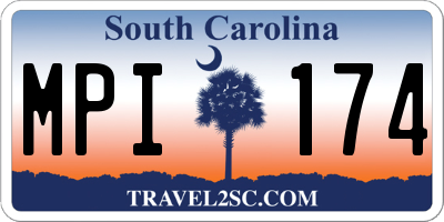 SC license plate MPI174
