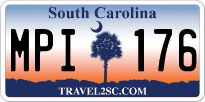 SC license plate MPI176