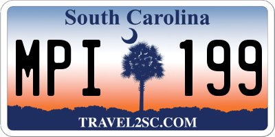 SC license plate MPI199