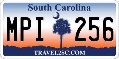 SC license plate MPI256