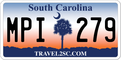 SC license plate MPI279