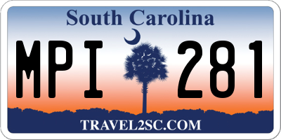 SC license plate MPI281
