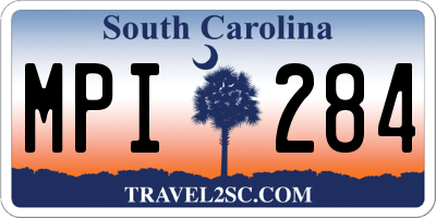 SC license plate MPI284