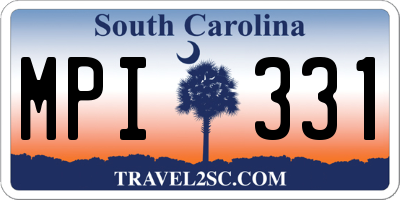 SC license plate MPI331