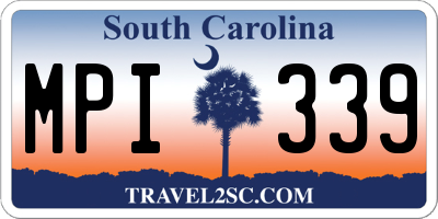 SC license plate MPI339